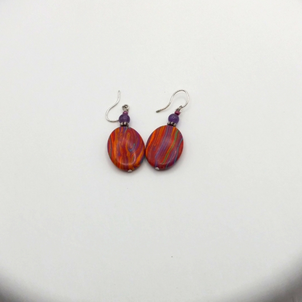 Rainbow Stone Earrings